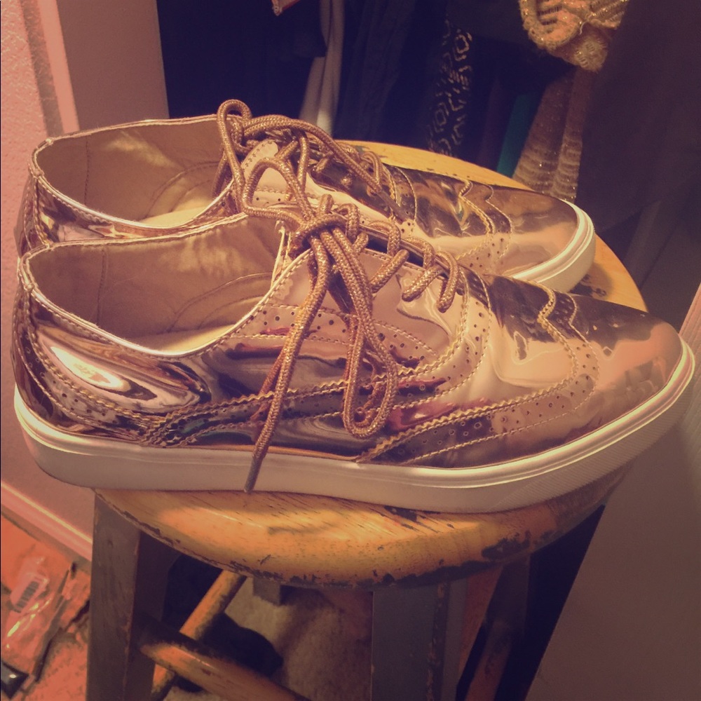 Rose gold shoes chrome ✨