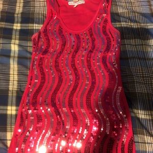 Pink sequence top