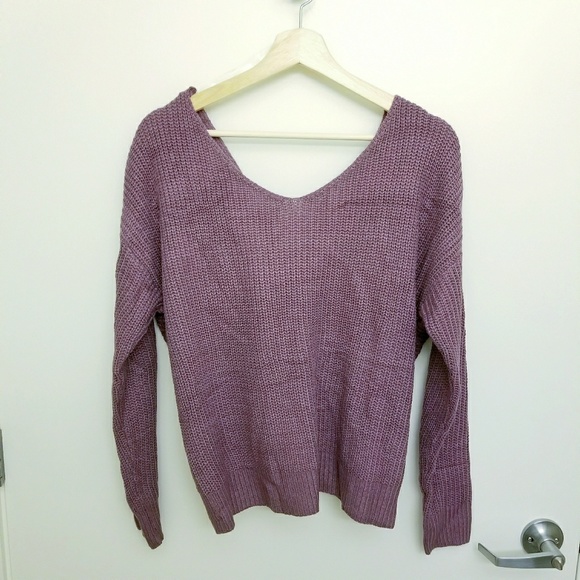 Reversible Twist Tie Slouchy Sweater - Picture 6 of 7