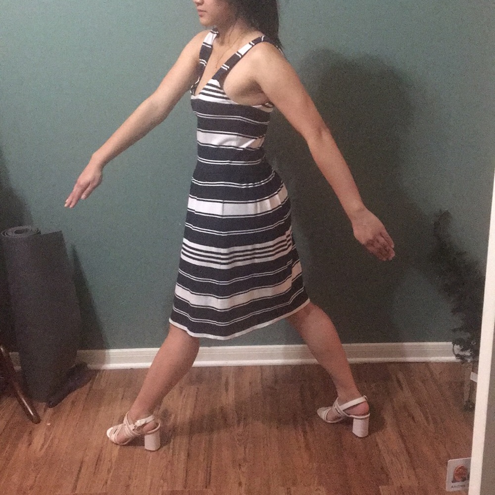 J.crew dress with stripes