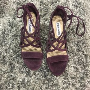 Steve Madden burgundy heels