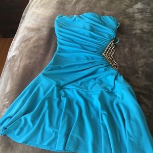 Cache Dress with Rhinestones