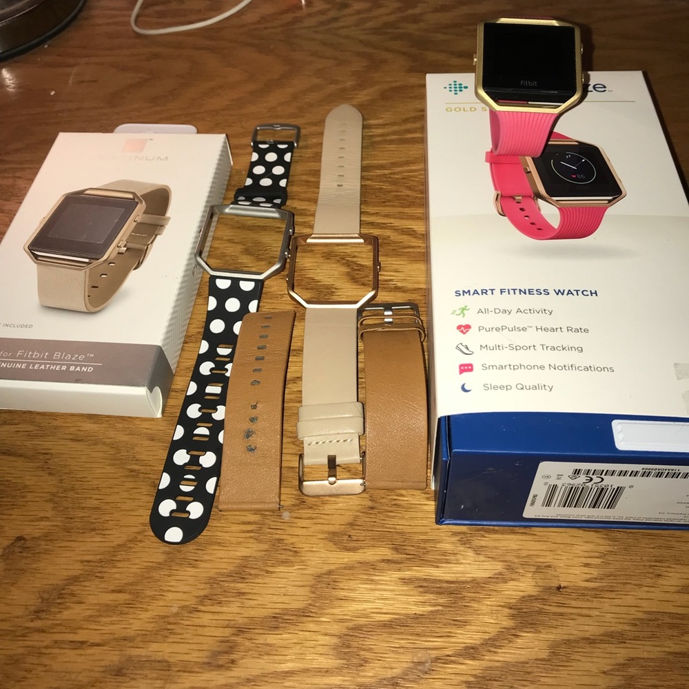 Fitbit Blaze Special Edition, Gold, Pink