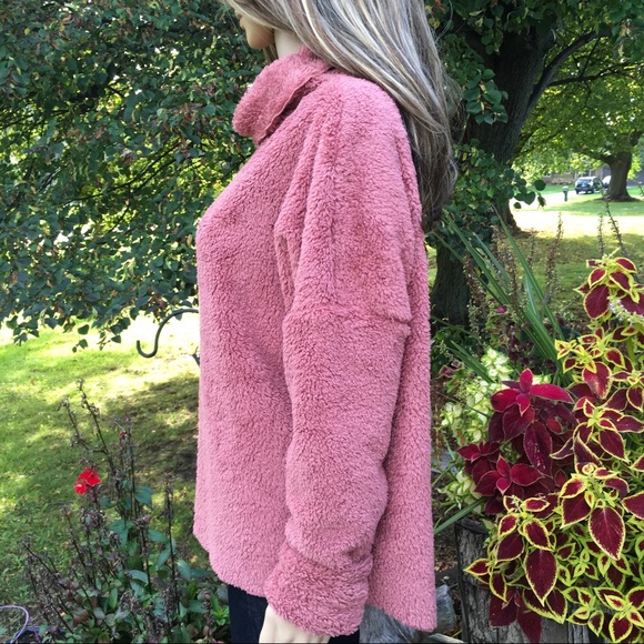 Cozy Fleece Funnel-neck Sweater - Picture 5 of 8