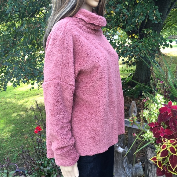 Cozy Fleece Funnel-neck Sweater - Picture 8 of 8