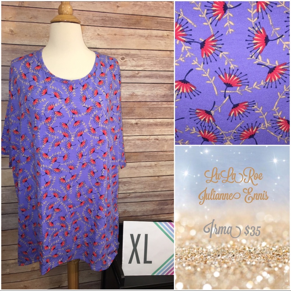 BNWT LULAROE IRMA TUNIC SIZE XL