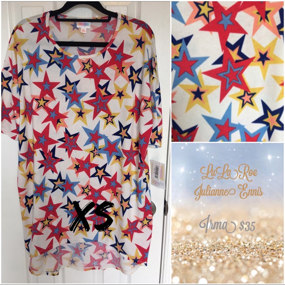 BNWT LULAROE IRMA TUNIC SIZE XS