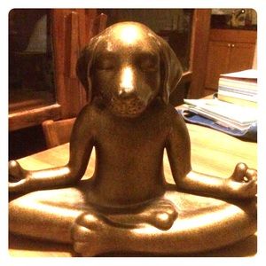 Pierre one yoga dog statue