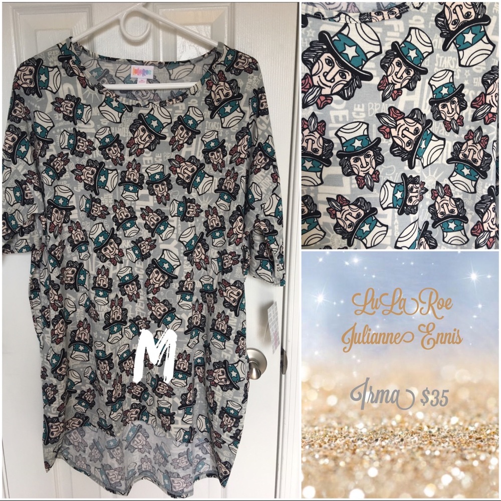 BNWT LULAROE IRMA TUNIC SIZE M