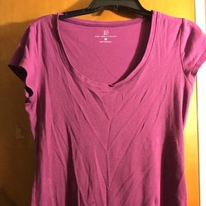 Purple short sleeve NY&Co T