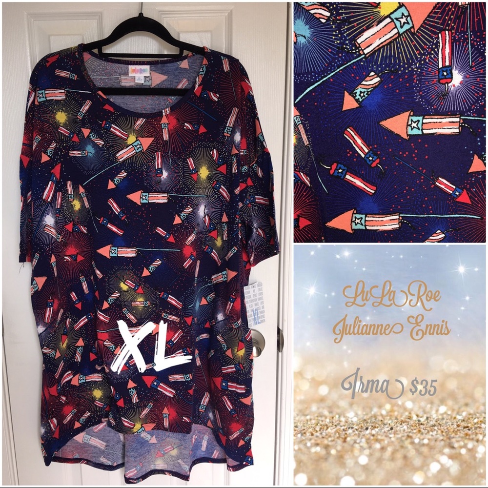 BNWT LULAROE IRMA TUNIC SIZE XL