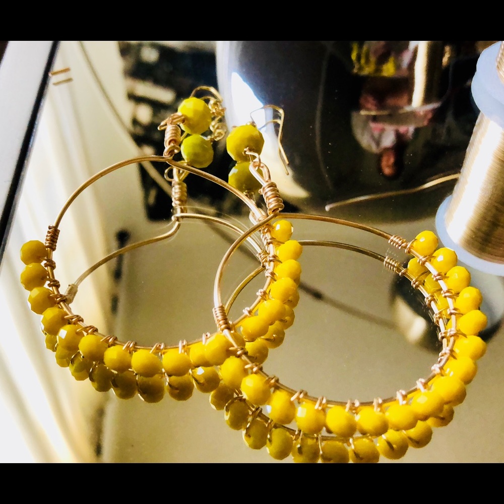 Handmade hoops. Beautiful.