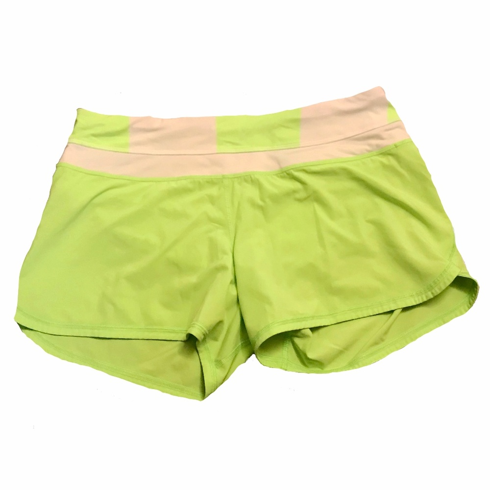 Lululemon Neon Green Speed Short Size 8