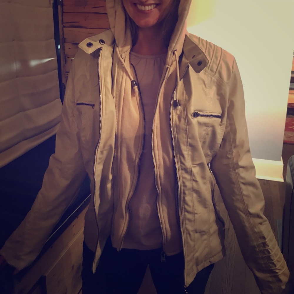 Blivener Classic Faux Leather Jacket