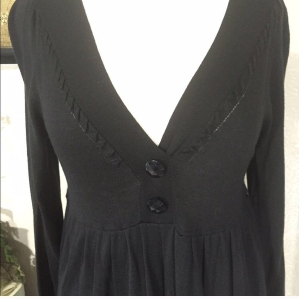 Nicole by Nicole Miller Long Sleeve Black Dress - Picture 3 of 7