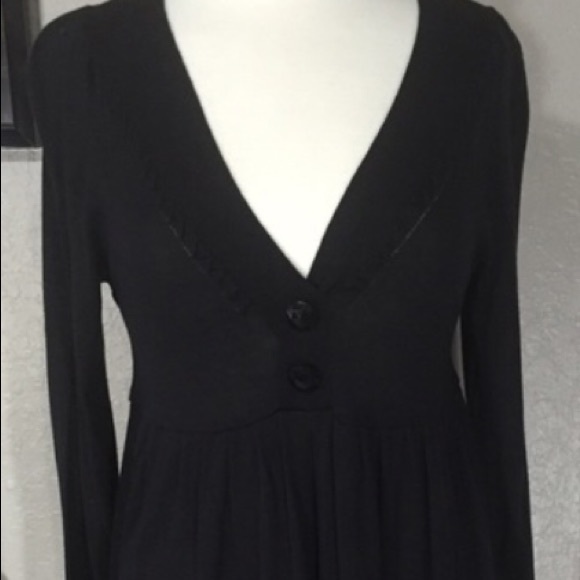 Nicole by Nicole Miller Long Sleeve Black Dress - Picture 2 of 7