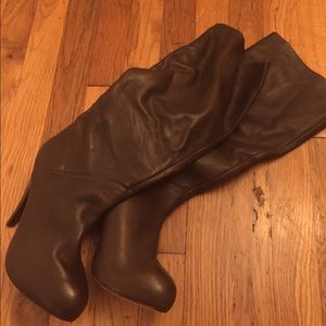 DOLCE VITA brown knee slouch leather boot