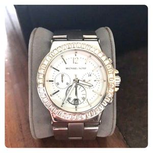 Michael Kors stainless steel over sized watch