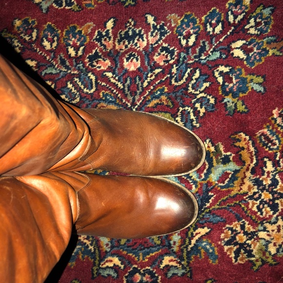 FRYE Melissa Button Cognac Washed Leather Pull up - Picture 5 of 6