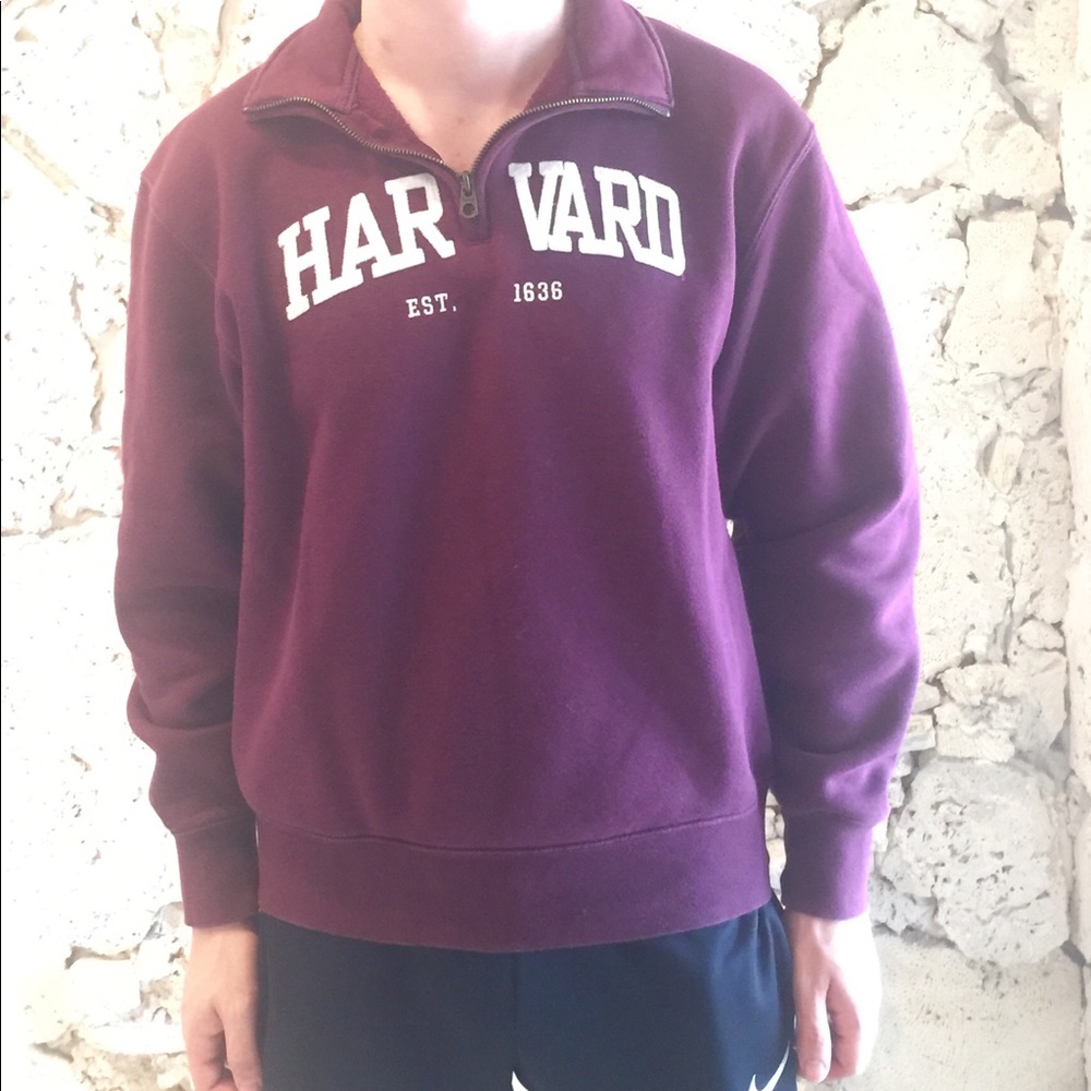 3/4 Zip Harvard Sweat shirt