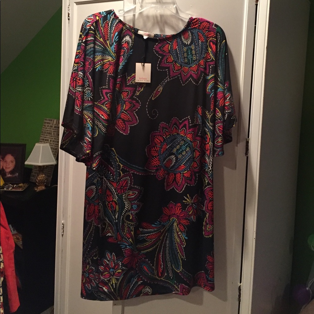 Trina Turk floral shift dress.