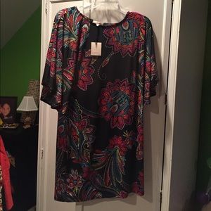 Trina Turk floral shift dress.