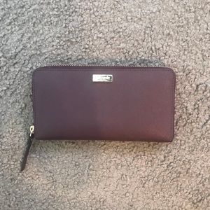 Kate Spade Wallet. Maroon dark purplish color