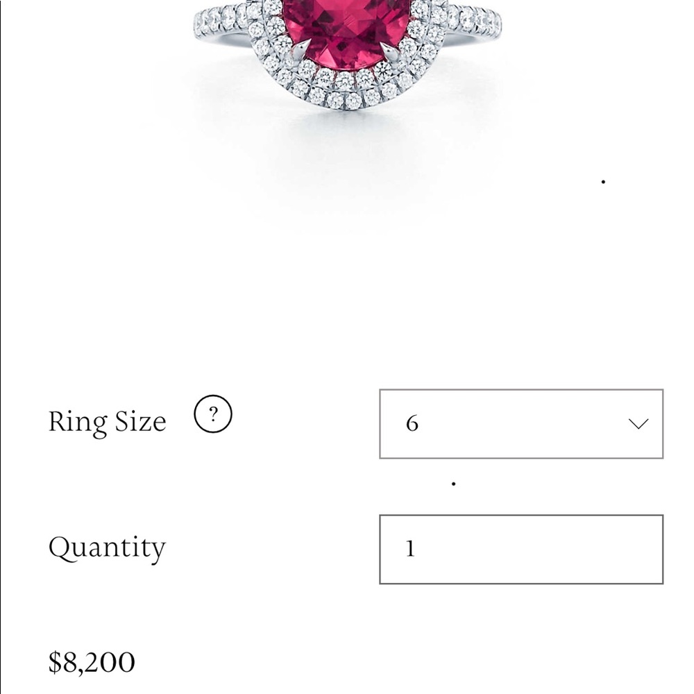 TIFFANY SOLESTE® RUBELLITE RING✨Traded✨ - Picture 2 of 4