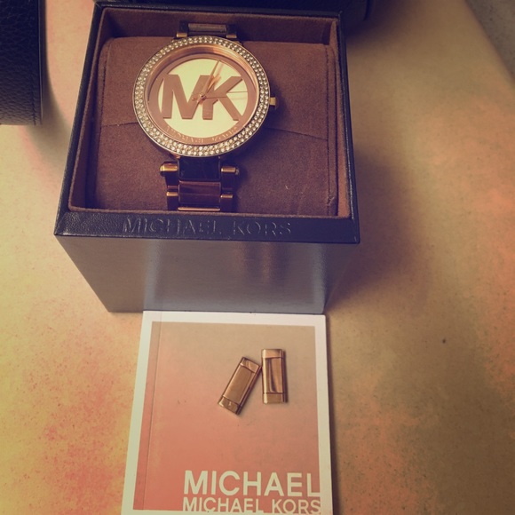 Michael Michael Kors Women’s Riley Rose Gold Plated Bracelet Watch 39mm x 46mm MICHAEL Michael Kors | Accessories | Michael Michael Kors  main image 4