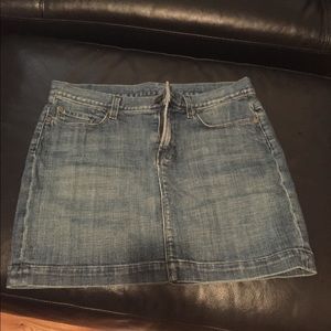 7 for all mankind denim mini skirt