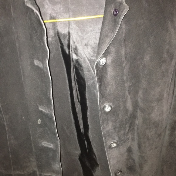 Black suede jacket M - Picture 2 of 4