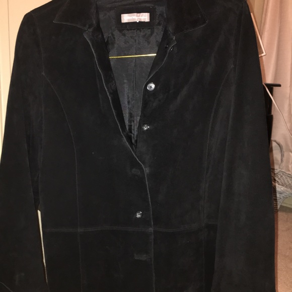 Black suede jacket M - Picture 3 of 4