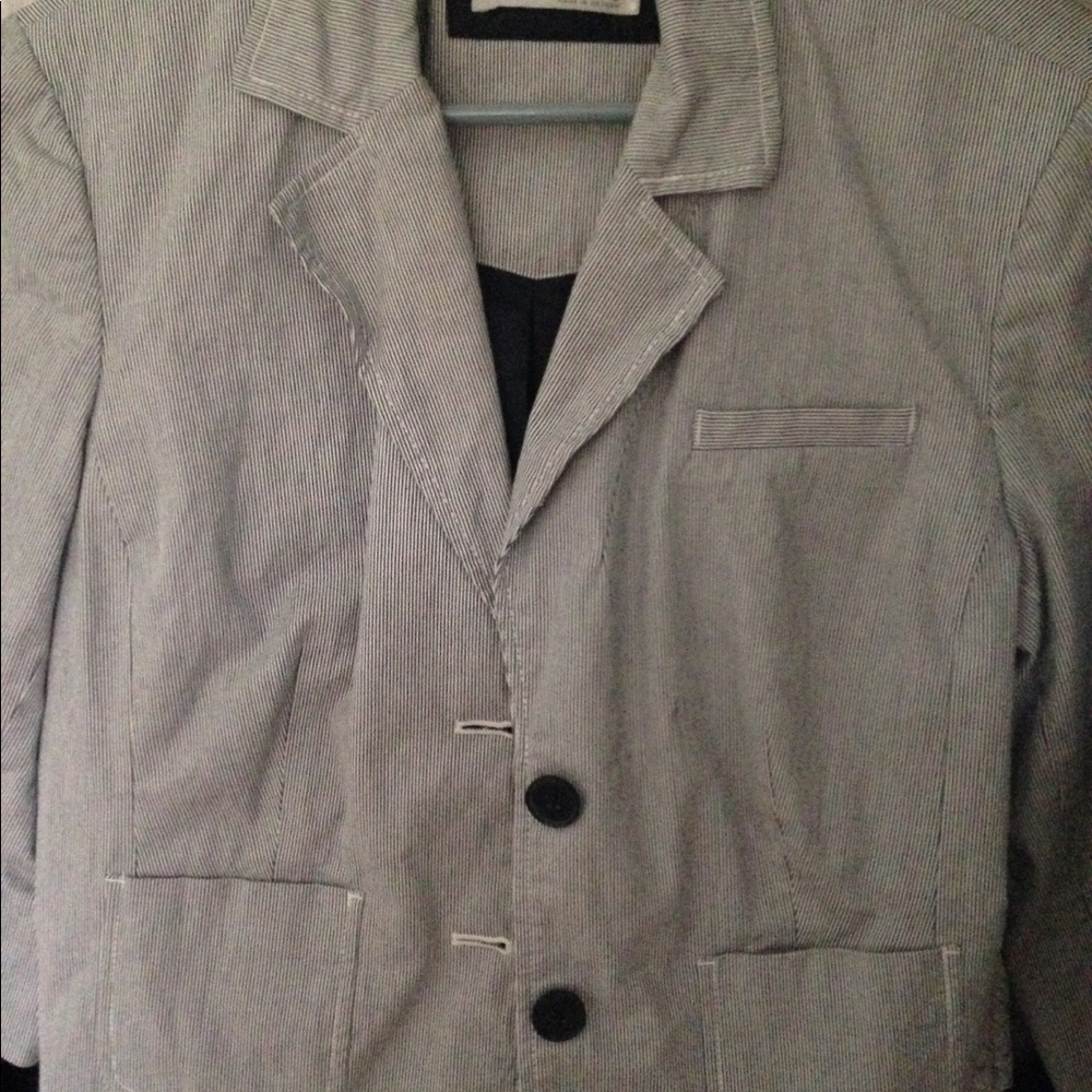 Blue Striped Blazer L