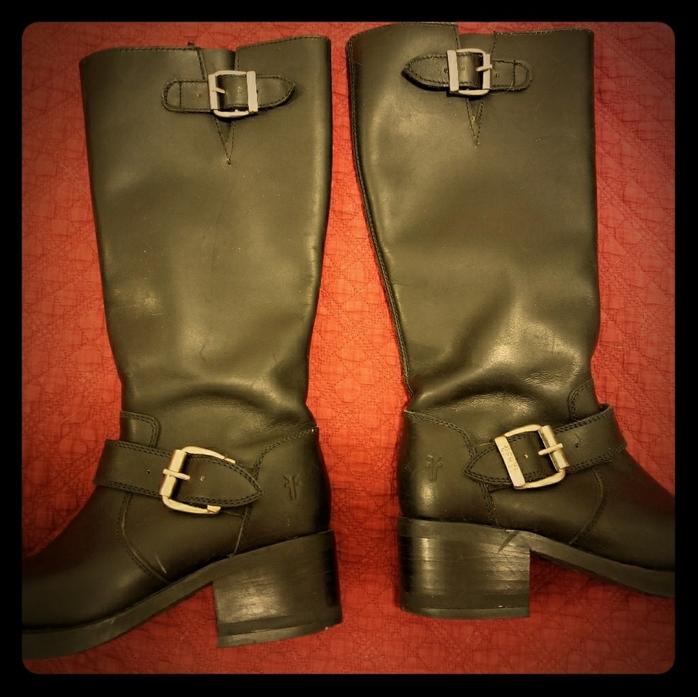 Frye engineer tall boots
