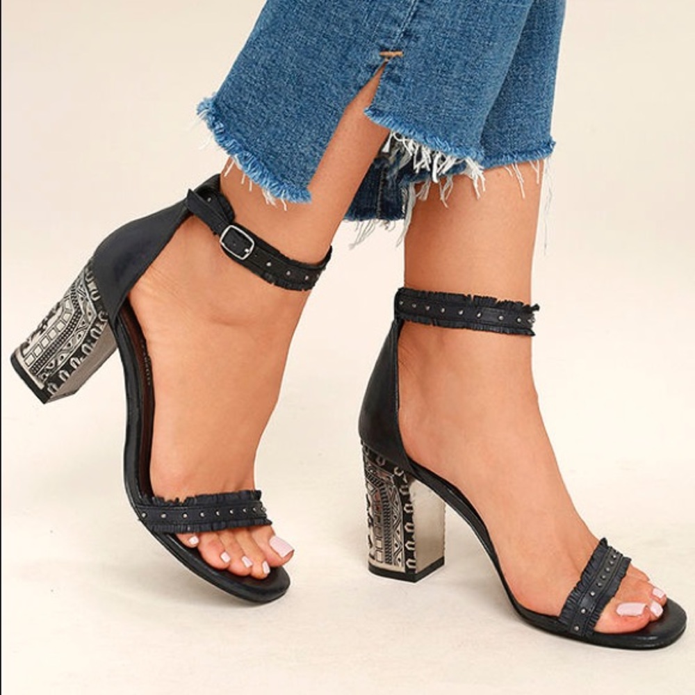 Chinese Laundry Santa Anita Embellished Block Heel