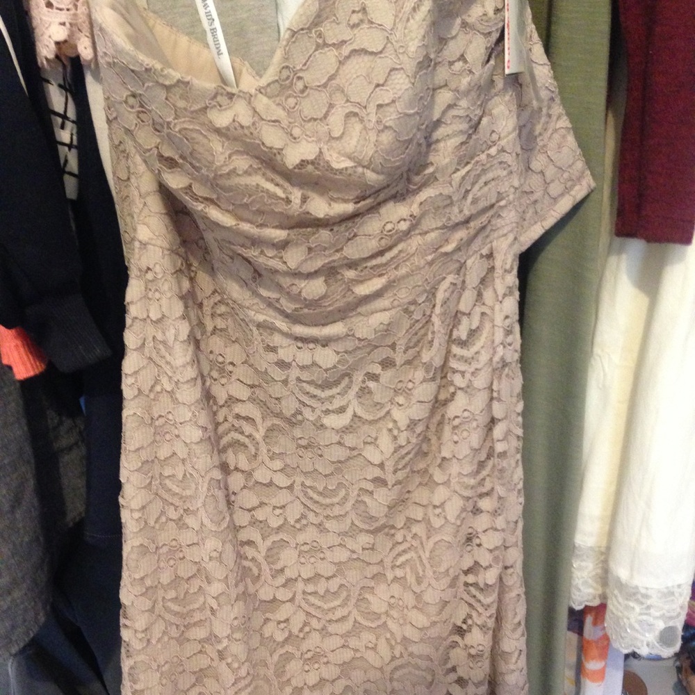 Strapless Lace Dress