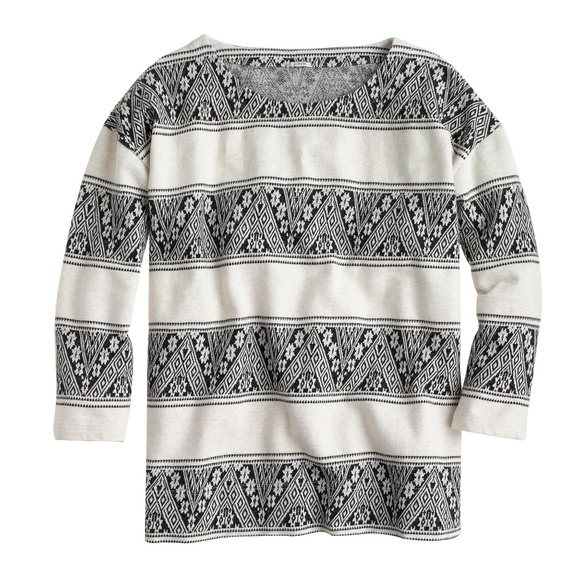 J. Crew Sweaters - J. Crew Jacquard-stripe sweater