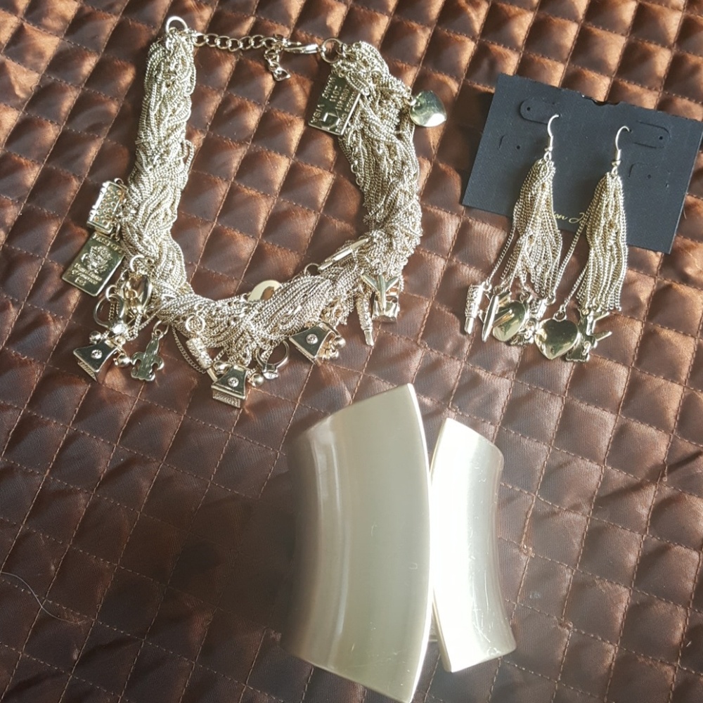 Necklace, Earrings and Bracelet