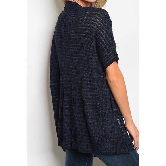 Blue Cardigan Sweater - Picture 2 of 2