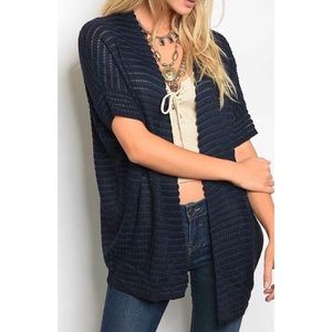 Blue Cardigan Sweater