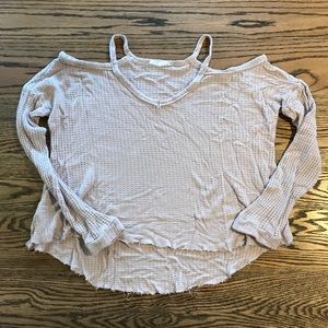 Dusty Rose Cold-Shoulder Thermal