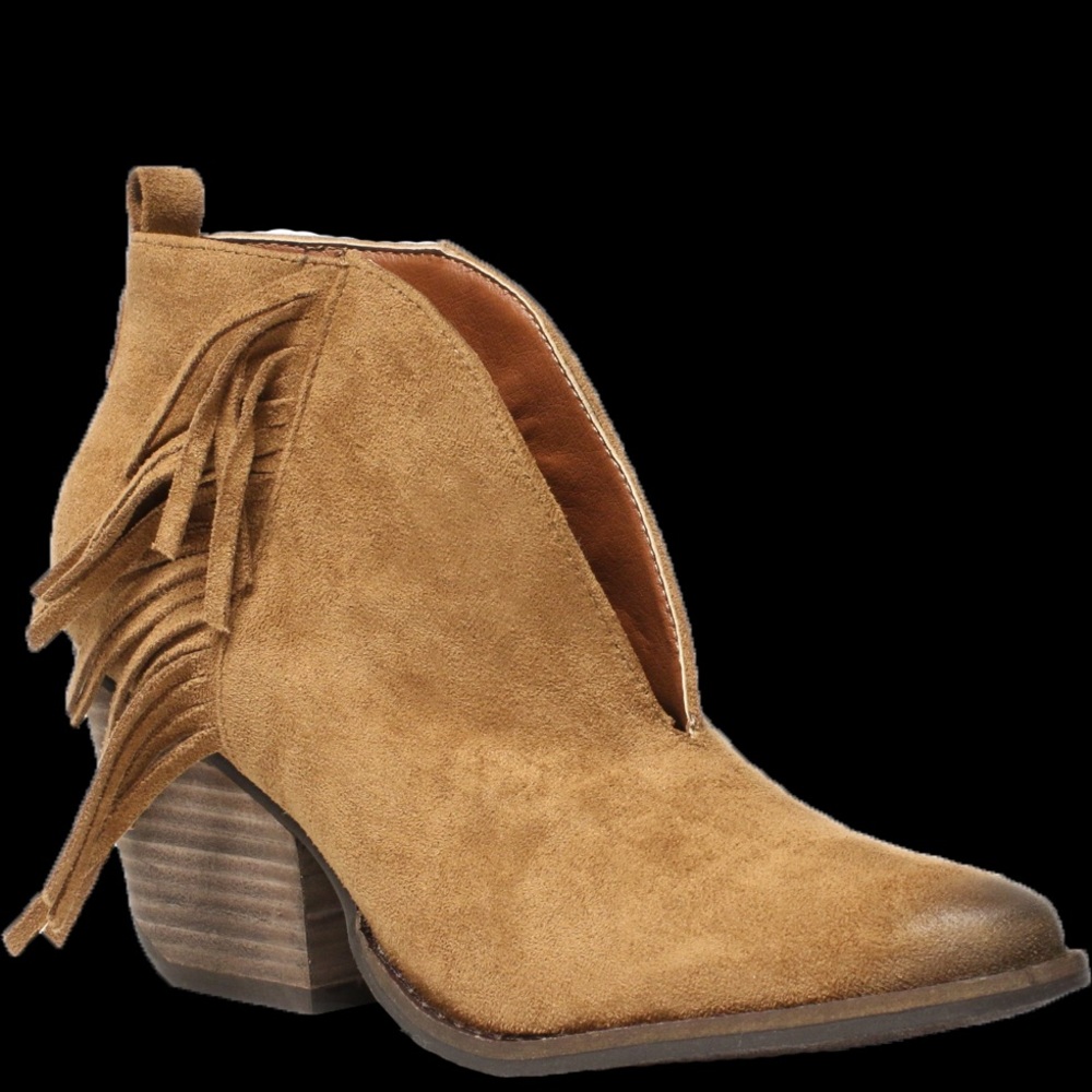 Coconut Fringe Booties Size 8