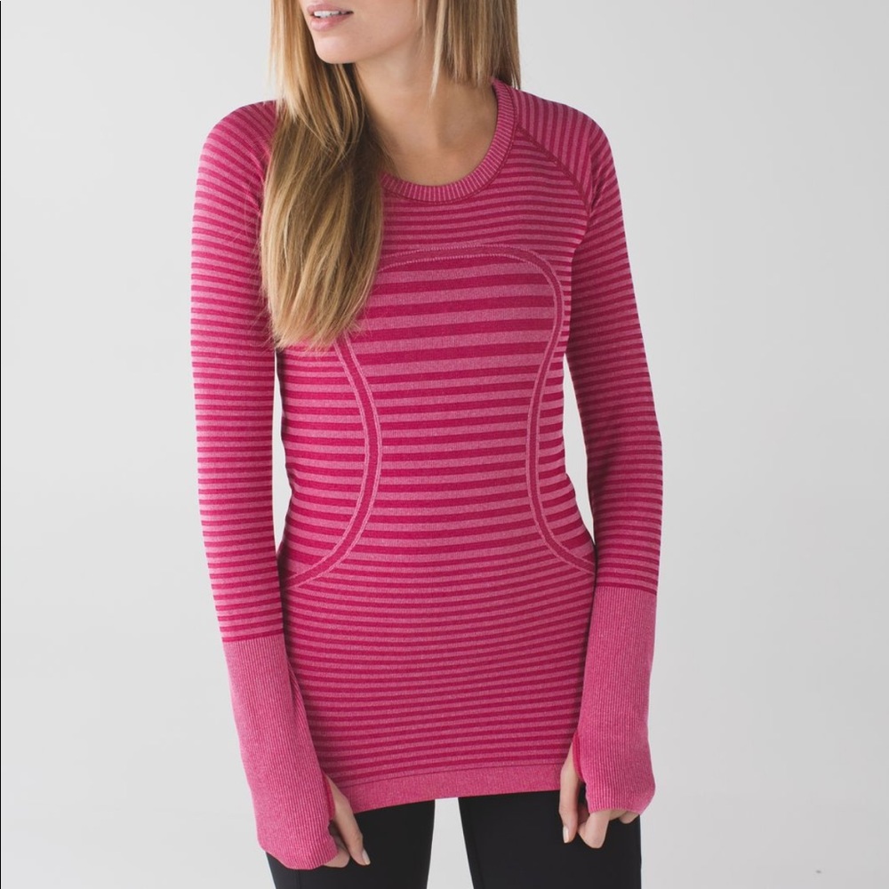 Lululemon swiftly tech long sleeve crew berry