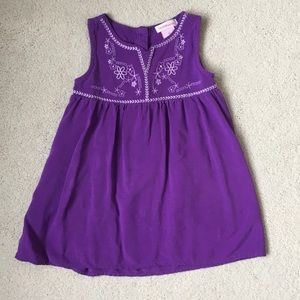 Girls Design History Embroidered Tank Dress 3T