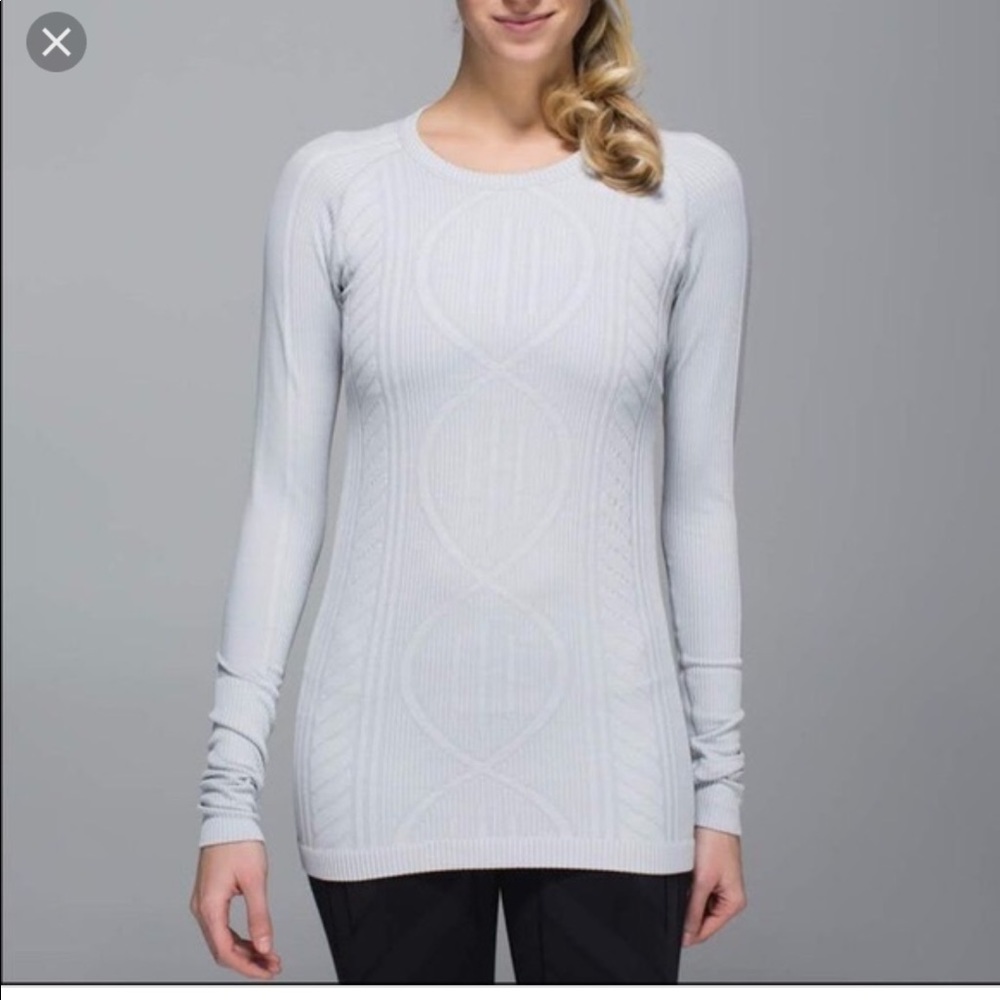 Lululemon restless pullover silver