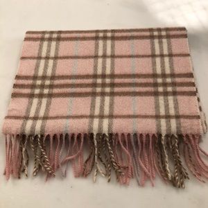 Burberry Pink Cashmere Scarf