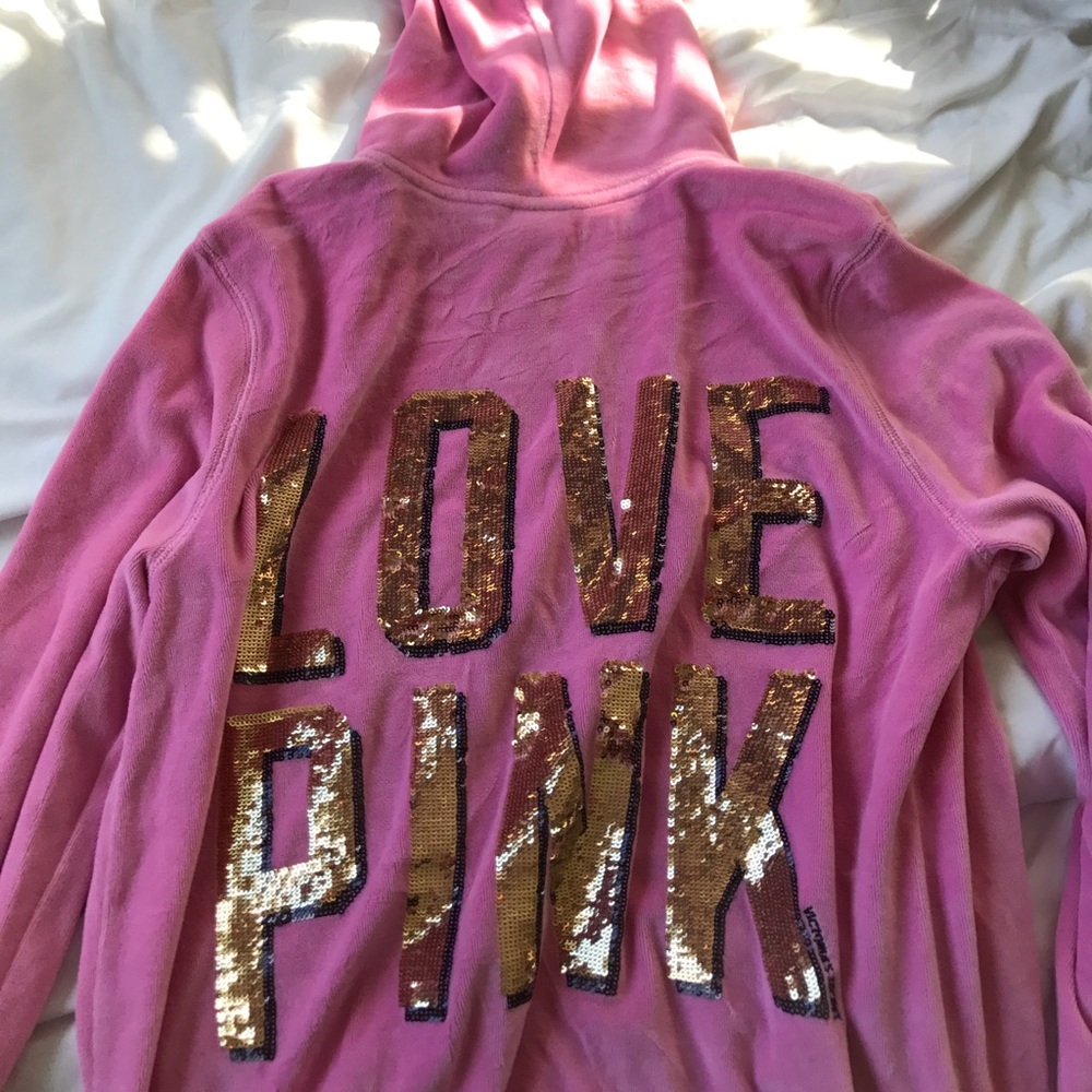 Pink zip up jacket