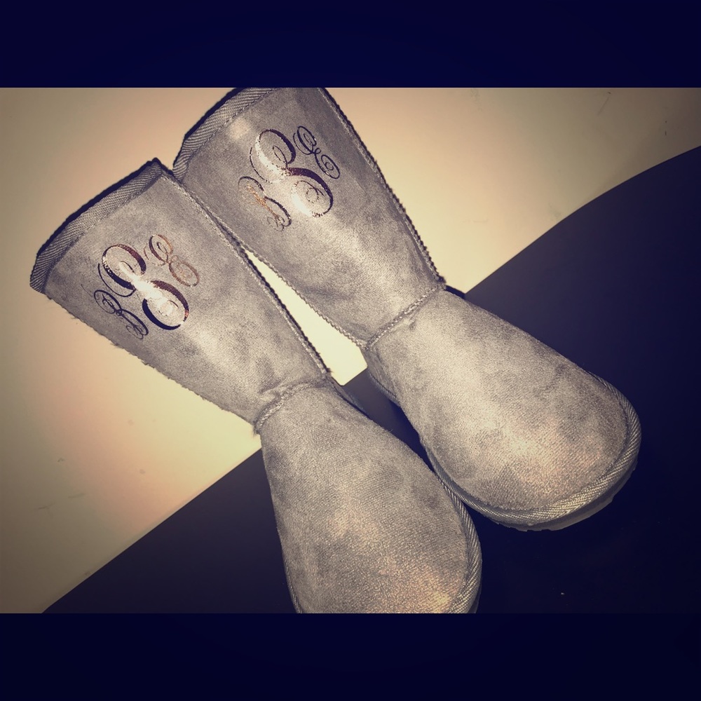 Customized Monogram Boots