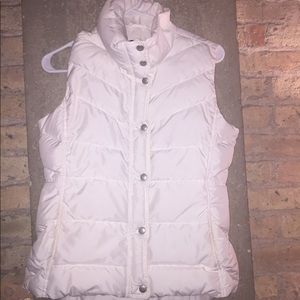 SALE!!! J Crew White Down Vest size S
