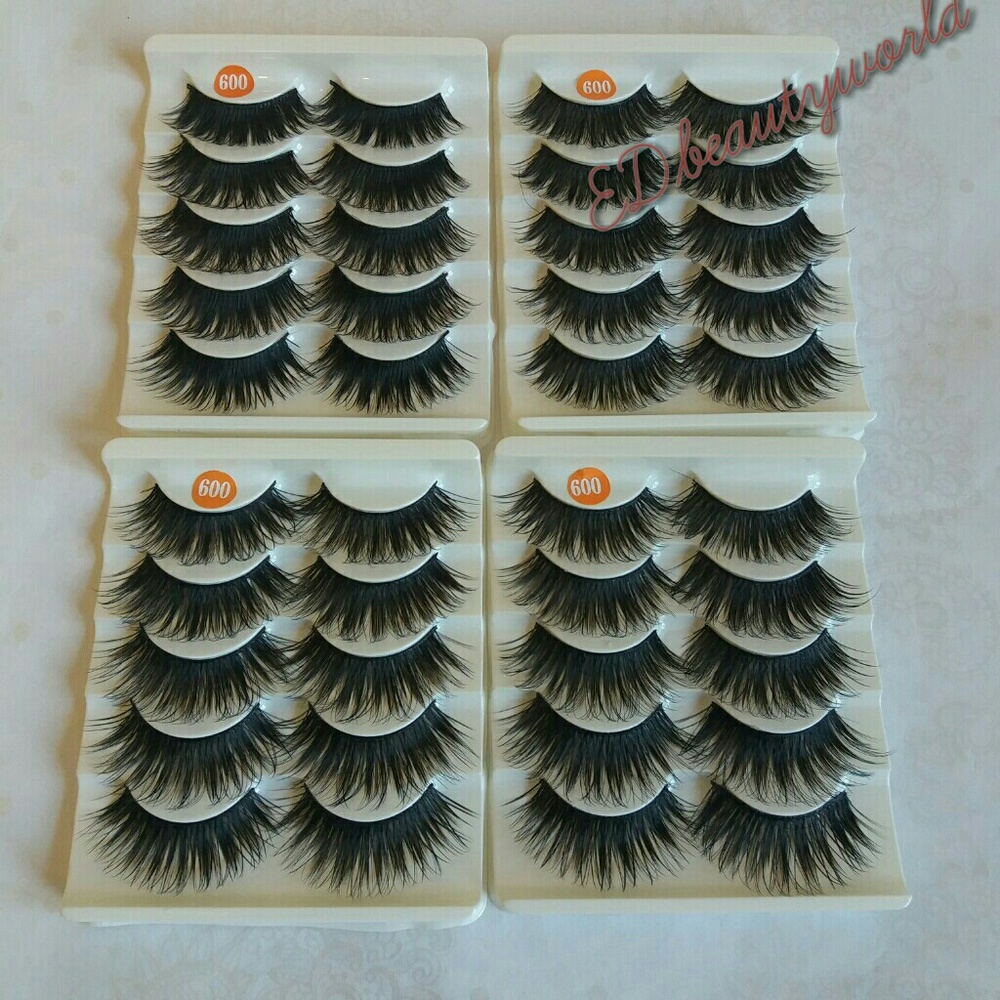 20 Pairs Natural False Eyelashes
